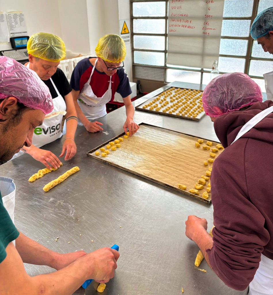 Preparazione dei biscotti